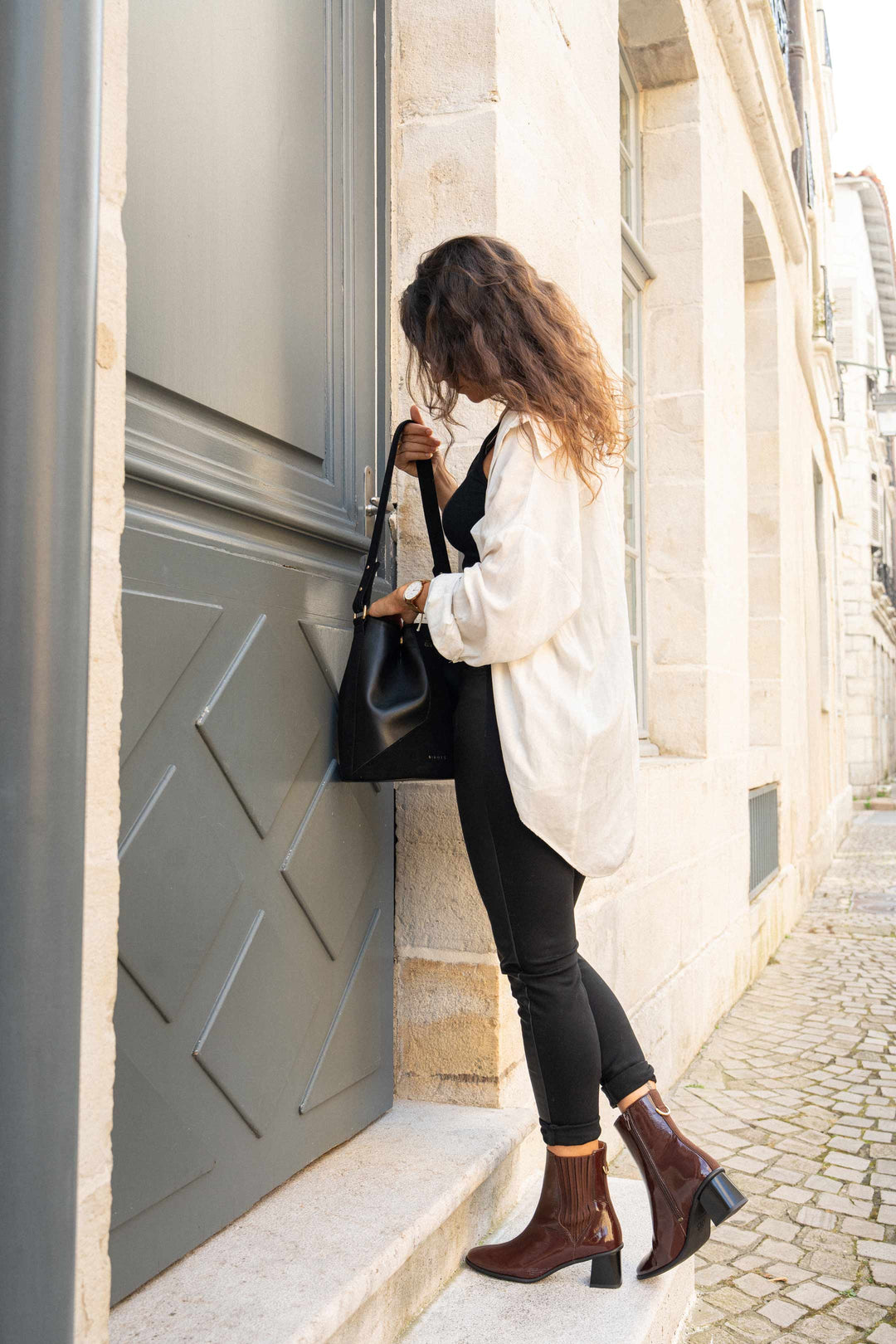 Bottines Milady - Moka Vernis