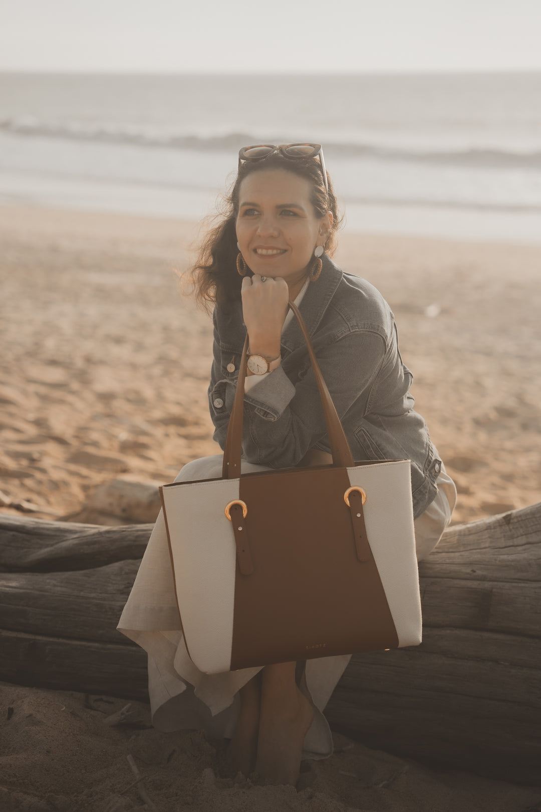 Le sac Kaba Tissé - Cactus Marron glacé