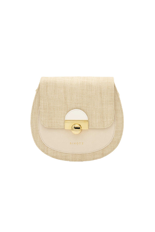 Le sac Bahia - Couleur Raphia naturel / blanc